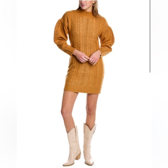 525 American Airspun Cable-knit sweater dress size L - Picture 1 of 11